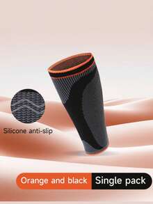 1 件针织运动压缩腿套，适合跑步、健身、跳绳、骑自行车、长防滑小腿套 - 需要两件，购买两件 - 彩色 - 查看 15