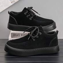 Teniși retro casual pentru bărbați, versiune coreeană, antiderapanți, talpă groasă, versatili, pantofi din piele întoarsă, ghete sport, stil nou 2025, pentru toate anotimpurile