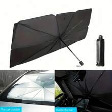 Summer Sunshade Artifact Car Sunshade Umbrella - Foldable Portable Sunshade Cover, Blocking Ultraviolet Radiation From The Car Front Window (Thermal Insulation Protection), Suitable For All Types Of Household Car Windshield Cover For BENZ,For AUDI,For BMW,For TESLA