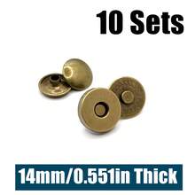 10套/包 14/18毫米金属双铆钉磁扣纽扣紧固件包包按扣钱包手提包衣服DIY - 彩色 - 查看 20