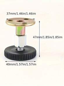 4 件装可调节金属家具腿垫、自粘式伸缩支撑墙稳定器、防震床架止动器 - 彩色 - 查看 12