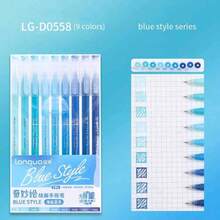 Bút gel Languo 9 màu dung tích lớn, bút marker acrylic không trong suốt, bút vẽ doodle phong cách Ins đơn giản dễ thương màu Morandi & Candy, bút lập kế hoạch cho học sinh vẽ nghệ thuật, vẽ truyện tranh, ghi chép - Nhiều màu - Xem 21