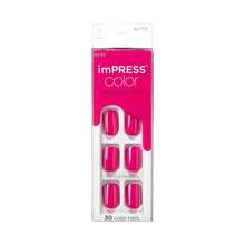 KISS Color Press-On Nails Polish-Free Manicure Set, 'Orchid Festival', 30 Chip-Proof, Smudge-Proof Fake Nails