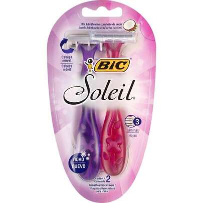 BARBEADOR DESCARTÁVEL BIC SOLEIL RS/RX C/2