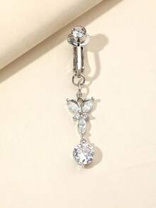 Non-Piercing Butterfly Fake Belly Piercing Butterfly Clip On Umbilical Navel Fake Piercing Fake Clip