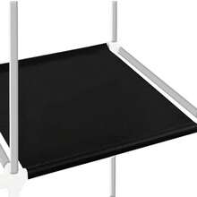 Closet Armable, Armario Organizador, Rack Organizador con Lona Anti-Polvo, Para Ropa, Bolsas y Zapatos, Fácil de Armar, Compacto, Para Habitación - Negro - Ver 6