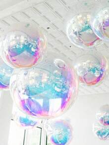 2/4 baloane folie metalice holografice cu efect 4D, potrivite pentru petrecere de ziua de naștere, petrecere a burlacilor, logodnă, petrecere de nuntă, temă Prințesa Regatul de Gheață, temă Sirenă Ocean, decor pentru petrecere baby shower; Baloane 4D colorate, potrivite pentru nuntă, zi de naștere, aniversare, petrecere la modă, întoarcerea la școală, petrecere cu tematică de vară, decorațiuni pentru petrecere.