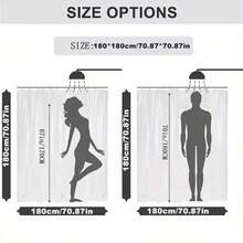 [1/4 Piece Modern Ocean Shower Curtain Set] 1/4 Piece Modern Artistic Home Decor Ocean, Beach, Moon Print Shower Curtain Set, All-In-One Bathroom Decoration, Including Waterproof Shower Curtain With Hooks, Non-Slip Mat, Toilet Seat Cover, U-Shaped Rug, Bathtub Divider, Bathroom Accessories, Household Essentials - Blue - View 11