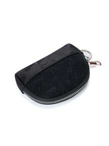 Bolsa Pequena de Moedas com Estampa Trançada em PU, Concha, Miniwallet de Alta Qualidade Delicada, Porta-chaves e Porta-moedas para Mulheres, Carteira de Dinheiro, Miniwallet, Carteira, Itens de Volta às Aulas, Carteira de Moedas