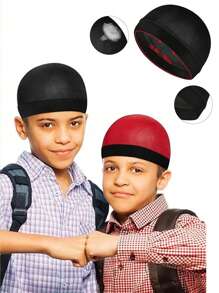 1 pezzo Turbante per bambini, berretto a onda stile turbante traspirante, Sciarpa-cappello casual e confortevole
