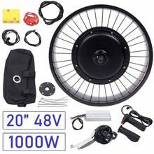 Electric Bicycle Conversion Kit, 20" EBike Front Wheel  Kit 20" 48V 1000W For Fat Tire Bike Motor Kit