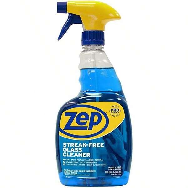 Zep Streak-Free Glass Cleaner 32 Oz ZU112032 , Blue