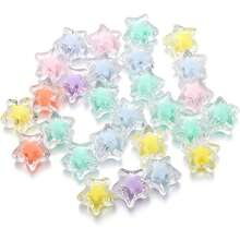 100pcs 12mm Flower Acrylic Beads Mix Candy Colors Flower Plastic Pastel Beads For DIY Crafts Braids Bracelet Earring Jewelry Making - Multicolor - View 12