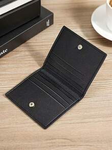 Porta Tarjetas Multicolor con Botón de Presión, Múltiples Ranuras para Tarjetas Bancarias, Identificación, Licencia & Tarjetas de Visita, Ultra Delgado & Resistente a Arañazos, Ideal para el Transporte. - Multicolor - Ver 5