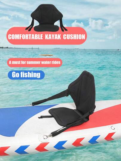 Adjustable Backrest Seat Cushion For Kayaking, Surfing, Fishing, Portable Inflatable Boat Seat Backrest Accessories