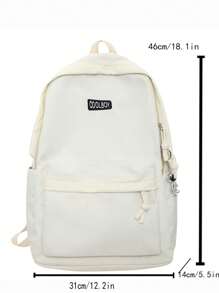 男女通用大容量多层背包，多功能休闲学生背包，轻便短途旅行行李包。此配件仅用于拍摄效果，实际产品不包含。