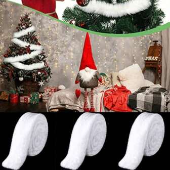 1.5米人造毛皮面料，DIY圣诞娃娃胡须装饰毛皮饰边，服装工艺蕾丝，丝带，装饰性毛皮饰边，手工DIY装饰用品，缝纫工艺