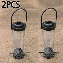 简易户外花园悬挂式喂鸟器，畅销自动蜂鸟喂食器，适用于庭院和野生动物喂食 - 彩色 - 查看 17