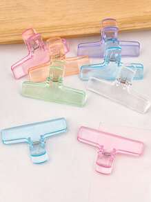 6/4/2/1 قطعة مشابك بلاستيكية شفافة من الأكريليك بطراز مشبك الطالب، مشابك ملف جيلي ذات ذيل طويل متعددة الوظائف لصور/مكتبية إبداعية، مشابك ورق اختبار، مستلزمات مكتبية، مشابك تخزين الفواتير، مستلزمات مدرسية لملفات المدرسة، مستلزمات العودة إلى المدرسة