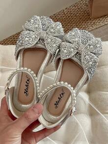 2025 Spring New Kids Crystal Princess Shoes, Girls' Soft Bottom Fashion Dress Shoes