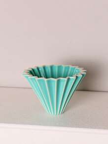1 Reusable Ceramic Coffee Filter, Multi-Colour Options, Easy To Clean, Origami Style Filters Quickly, Suitable For Use At Home And In The Office