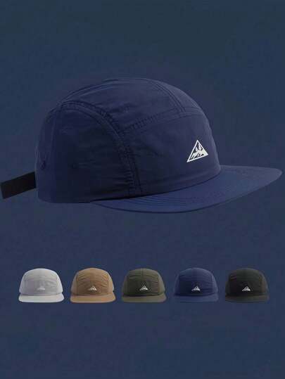 1pc Retro Japanese Street Style Men Short Brim Baseball Cap, Outdoor Quick Dry Breathable Thin American Hip Hop Snapback