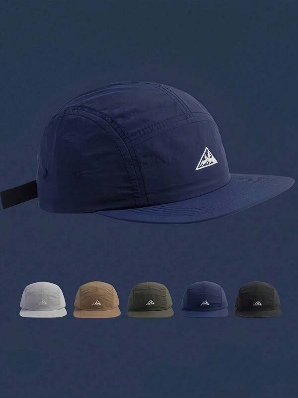 1pc Retro Japanese Street Style Men Short Brim Baseball Cap, Outdoor Quick Dry Breathable Thin American Hip Hop Snapback