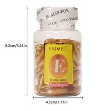 3 Bottles/180 Vitamin E Moisturizing Essence, Highly Moisturizing And Firming, Skin Care Essential Oil.Gentle Nourishment, Portable Capsule Moisturizer For Deep Facial Care.Keep Skin Firm And Supple,Capsule Essence, Cream, Suitable For All Skin Types - 金色 - 查看 6