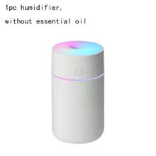 1 pieza Humidificador de aire mini inalámbrico de 230ml de colores con micrófono frío - Super silencioso y portátil para dormitorio, coche, oficina - Batería de 1200mAh incluida, regalo de cumpleaños