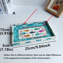1 个椭圆形现代贝壳托盘，表面涂有融化的油漆 - 适合圣诞节、万圣节、感恩节、情人节和其他场合