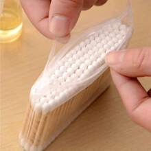 100pcs Double-Ended Round Cleaning Stick, Hygienic Cleaning Stick, Household Makeup Remover Stick,Bag,Organizer,Storage