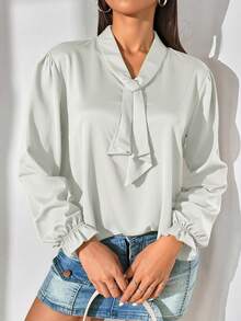 Blusa de Seda Suave y Confortable para Mujer - Estilo Chique para el Día a Día - Lavado ligero - Ver 3