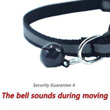 Cat Collar With QR Code ID Tag, Anti-Lost, Airtag Protective Case, Luminous Reflective Strips For Night, With Bell, 4-In-1 Guarantee With Airtag Case And QR Code ID Tag - Multicolor - View 7