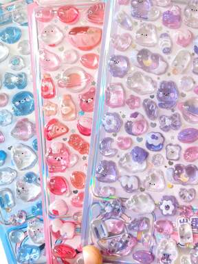 1pc Cartoon Animal Waterproof Transparent Decorative Sticker, Can Be Used To Decorate Stationery, Notebooks