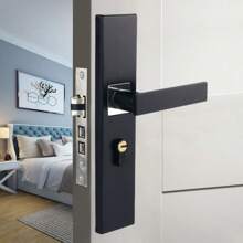 1pc Luxurious Beautiful Quiet And Beautiful Antique Style Door Lock Handle Set Door Handle Set Indoor Door Lock