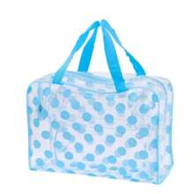 PVC Waterproof Swimming Bags Outdoorw Sports Travel Bathing Storage Bag For Women Girls Lady Transparent Beach Seaside Bathroom - 藍色 - 查看 2