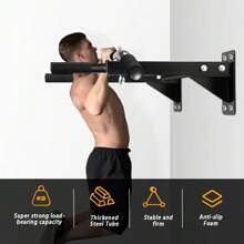 DDCAQIOUA Dispositivo de dominadas montado en la pared, esencial para el entrenamiento físico en casa, soporte de peso cada vez más grueso, entrena la fuerza de las manos y los hombros, adecuado para entusiastas del fitness.