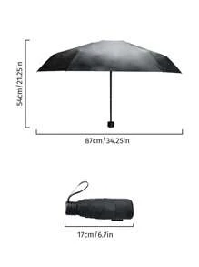 超轻小巧便携胶囊伞防紫外线伞迷你五折伞适用于学校、办公室、家居、旅行、返校用品