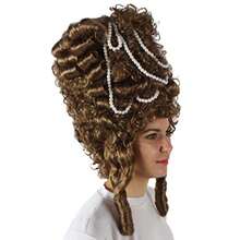 MAdult Women's Baroque French Revolution Queen Marry Wig Premium Breathable Capl Cap Light Brown 7001 - 淺棕色 - 查看 6