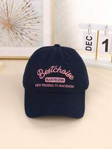 1pc Unisex Letter Thickened Best Choice 3D Embroidered Fashion Baseball Cap - A - View 5