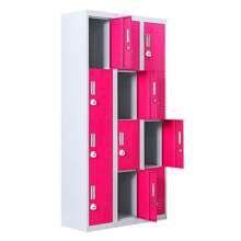 12-Door Storage Locker With 3-Digit Combination Lock - Ideal For Office, Gym, Shed, School, And Home Organization