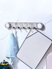 现代塑料吸盘墙钩，无需钻孔真空密封挂钩，适用于毛巾、厨房、浴室和家居收纳 - 彩色 - 查看 5