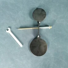 Thickened, Durable And Strong 3mm Stainless Steel Double Round Wooden Pole Tree Target For Slingshot Practice