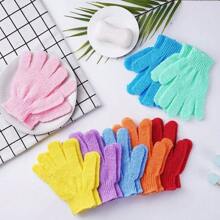 1pc Bath Exfoliating Gloves, Reusable Shower Mitts For Scrubbing, Back Scrubber, Massage And Body Exfoliation, Body Cleansing Accessories,1/3/5/10/20/30/40pcs,For Bath, Face, Spa, Hand Wash, Deep Dead Skin Wash Home Bathroom Decor Fall Decor Back To School