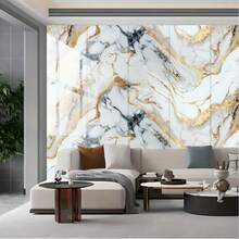 1 卷自粘大理石壁纸 - 可拆卸和可重复使用的背衬，尺寸：118.11 英寸/93.7 英寸，绿色带金色纹理 - 奢华的大理石外观，非常适合厨房、浴室、客厅装饰 - 易于安装和拆除痕迹 - 适用于 DIY 和专业项目、浴室墙面装饰、奢华外观、加厚复制品、墙面覆盖物、优雅的设计、耐用材料、装饰膜、室内使用 - 彩色 - 查看 10