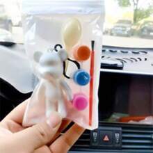 1pc (Only Blank Figurine, Painting Kit Not Included) DIY Gift Graffiti Painting Figurine, Fluid Bear Paints, Flowing Cute Bear Painting Creative Painting Supplies DIY Painting Set, Creative Home Decor Handmade Doll Small Statue Doll, Birthday/Valentine's Day Gift. (Random Style, Color With Slight Variations)