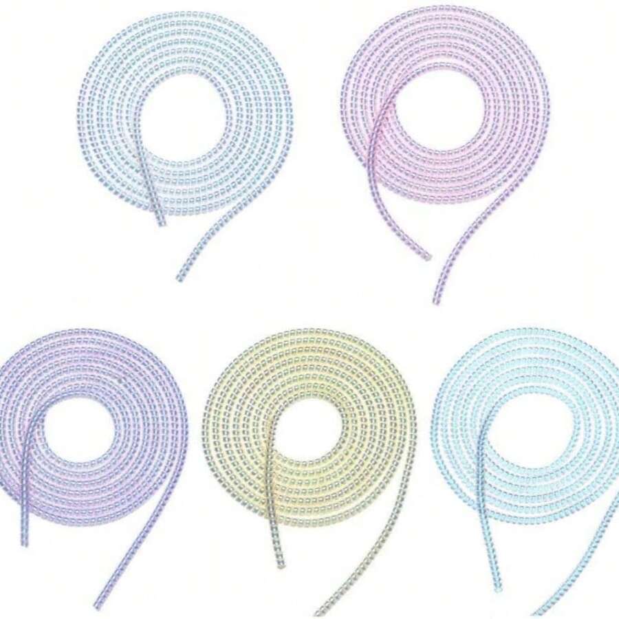 1 Stück/2 Stück Spiralkabel Schutz, Ladekabel Schutz, Datenkabel Schutz Abdeckung, Kopfhörerkabel Schutz geeignet für Handy, Kopfhörer, USB-Datenkabel, Ladegeräte, Zubehör für Ladegeräte, Handyzubehör - Mehrfarbig - Übersicht 1