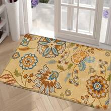 1pc Fresh And Rustic Kitchen Floor Mat, Made Of Polyester Fiber Material, Has Anti-Slip And Anti-Fouling Effects, And Is Suitable For Practical And Decorative Use In Kitchen, Living Room And Bedroom.