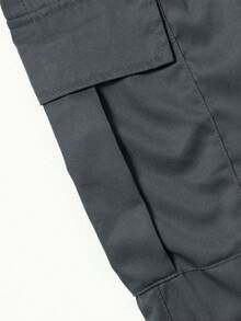 1 Stück Herrenhose in großen Größen mit Mehrfachtaschen Einfarbig, geeignet für Frühling/Herbst, Sommerstrand/Urlaub, täglichen Gebrauch, Workout, Outdoor, Wandern, Lässig, locker sitzend, minimalistisch, vielseitig einsetzbar, gerades Bein