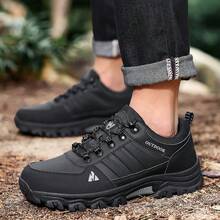 男士新款低帮靴，户外徒步舒适狩猎步行鞋，日常工作运动休闲鞋